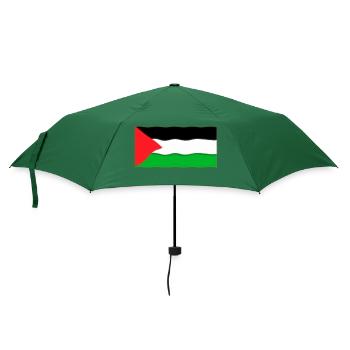 Flagge von Palästina - Regenschirm (klein) - Flaschengrün - Vorne