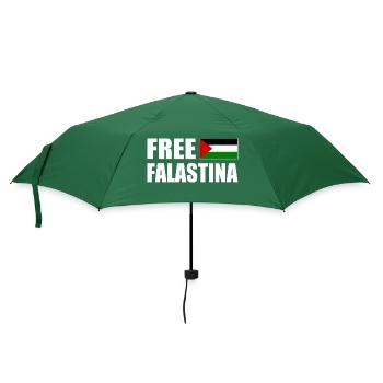 Free palestine free falastina - Regenschirm (klein) - Flaschengrün - Vorne