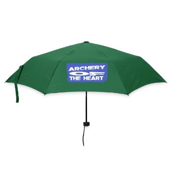 gift archery practice love community - Regenschirm (klein) - Flaschengrün - Vorne