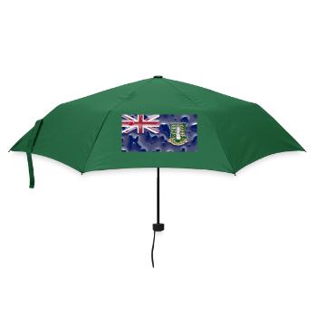 Geschenk für Jungferninseln - Regenschirm (klein) - Flaschengrün - Vorne