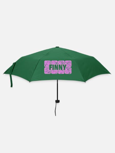 Finny - Regenschirm (klein) - Flaschengrün