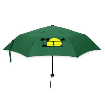 surfing - Regenschirm (klein) - Flaschengrün - Vorne