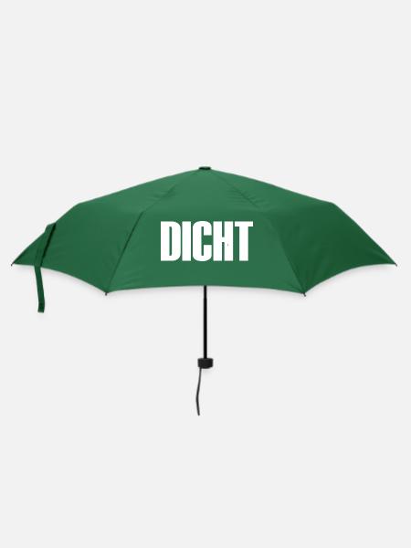 DICHT - Regenschirm (klein) - Flaschengrün