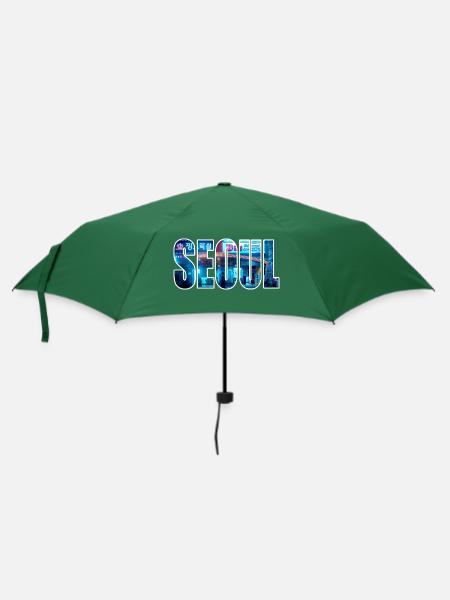 seoul neon - Regenschirm (klein) - Flaschengrün
