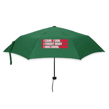 I came saw forget - Regenschirm (klein) - Flaschengrün - Vorne