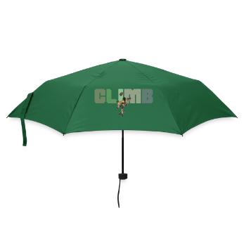 Bouldern Klettern Sportarten Turnhalle Wand - Regenschirm (klein) - Flaschengrün - Vorne