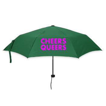 Cheers queers - Regenschirm (klein) - Flaschengrün - Vorne
