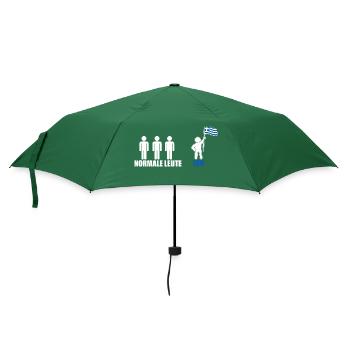 Griechen Grieche Griechenland - Regenschirm (klein) - Flaschengrün - Vorne