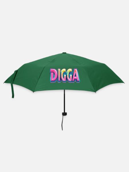 DIGGA - Regenschirm (klein) - Flaschengrün