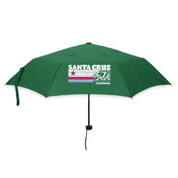 Santa Cruz California vintage retro - Regenschirm (klein) - Flaschengrün - Vorne