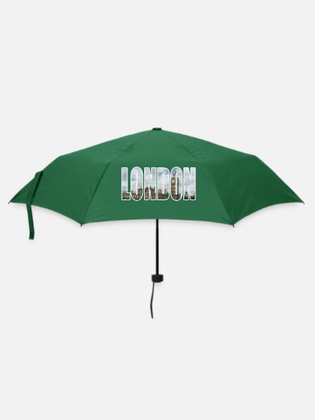 london - Regenschirm (klein) - Flaschengrün