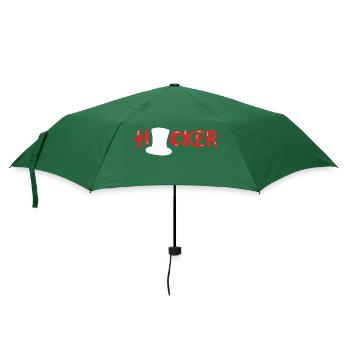 White Hat Hacker - Regenschirm (klein) - Flaschengrün - Vorne
