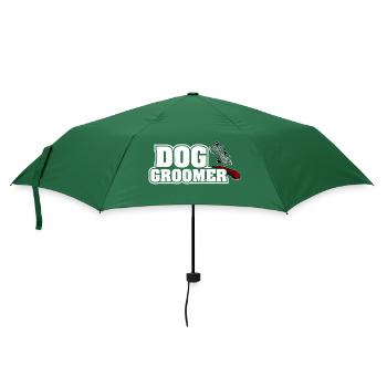 Groomer Hunde Spruch Hundepflege Geschenk Hunde - Regenschirm (klein) - Flaschengrün - Vorne