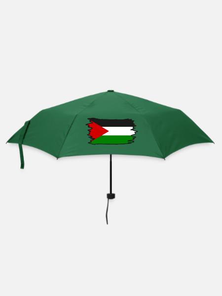 Free palestine - Regenschirm (klein) - Flaschengrün