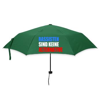 rassisten sind keine alternative - Regenschirm (klein) - Flaschengrün - Vorne