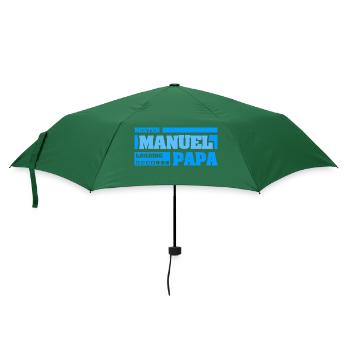 Geschenk für Manuel - Regenschirm (klein) - Flaschengrün - Vorne