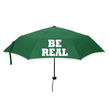 Be real - Regenschirm (klein) - Flaschengrün - Vorne
