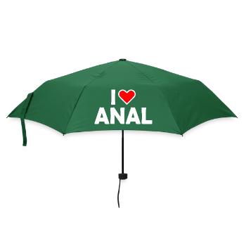 I love anal - Regenschirm (klein) - Flaschengrün - Vorne
