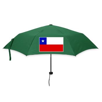 Chile Flag Classic Frame - Regenschirm (klein) - Flaschengrün - Vorne