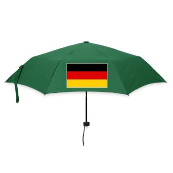 Germany Flag Classic Frame - Regenschirm (klein) - Flaschengrün - Vorne