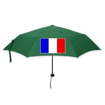 France Flag Classic Frame - Regenschirm (klein) - Flaschengrün - Vorne