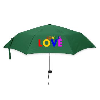 Love is love - Regenschirm (klein) - Flaschengrün - Vorne