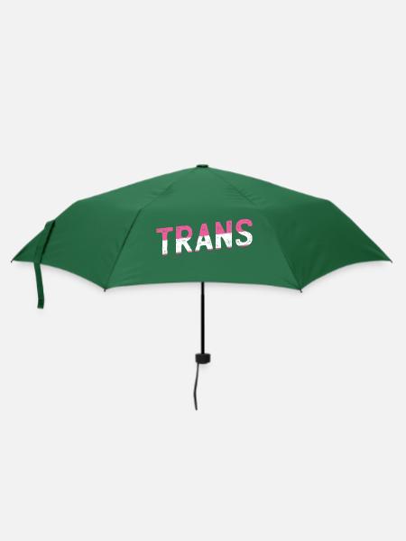 Trans - Regenschirm (klein) - Flaschengrün
