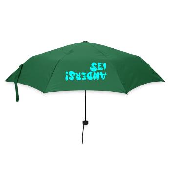 sei anders - Regenschirm (klein) - Flaschengrün - Vorne