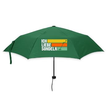 Sondeln Sondel Sondengänger Sondler - Regenschirm (klein) - Flaschengrün - Vorne