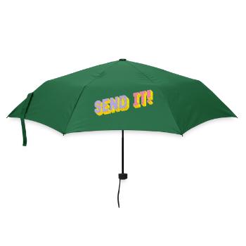 SEND IT! - Regenschirm (klein) - Flaschengrün - Vorne