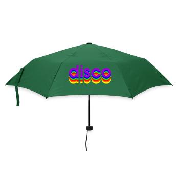 80er disco - Regenschirm (klein) - Flaschengrün - Vorne