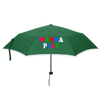 Wanna play - Regenschirm (klein) - Flaschengrün - Vorne