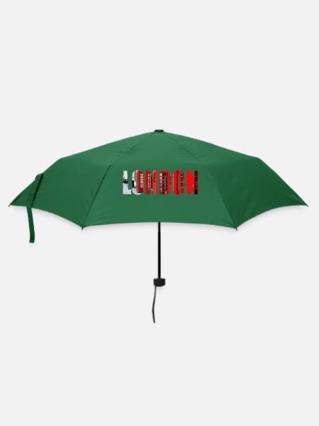 London - Regenschirm (klein) - Flaschengrün