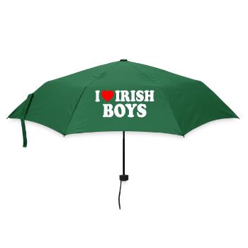 I love irish boys - Regenschirm (klein) - Flaschengrün - Vorne