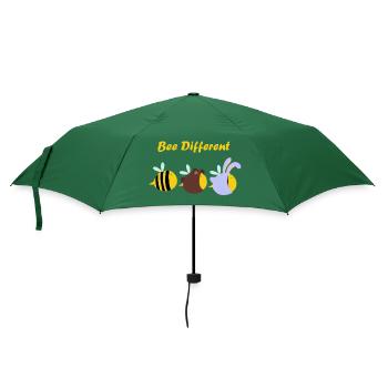 Biene anders - Regenschirm (klein) - Flaschengrün - Vorne