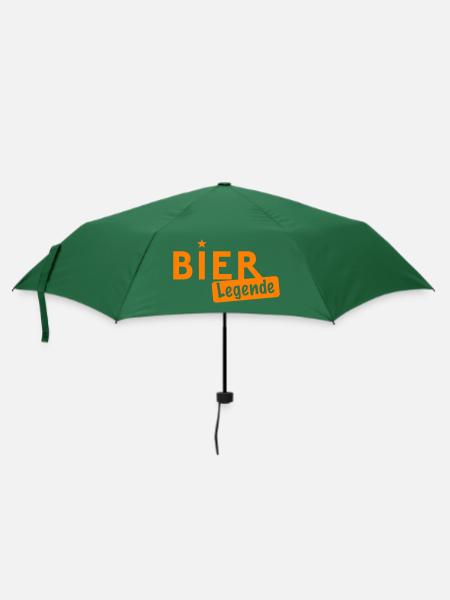 Bier Legende - Regenschirm (klein) - Flaschengrün