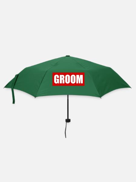 Groom - Regenschirm (klein) - Flaschengrün