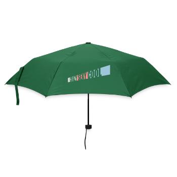 crazy sexy cool Design - Regenschirm (klein) - Flaschengrün - Vorne