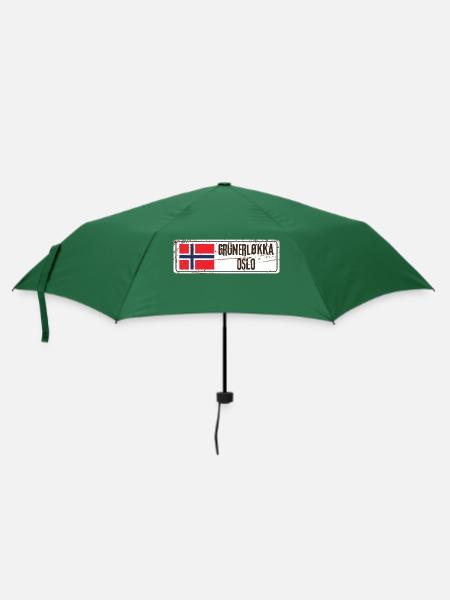 Grunerlokka Oslo - Regenschirm (klein) - Flaschengrün