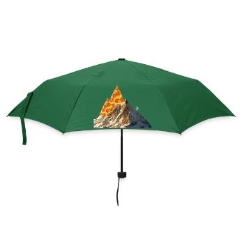 Pizza Berge - Regenschirm (klein) - Flaschengrün - Vorne