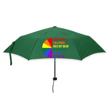 Gleichberechtigung für andere II - Regenschirm (klein) - Flaschengrün - Vorne