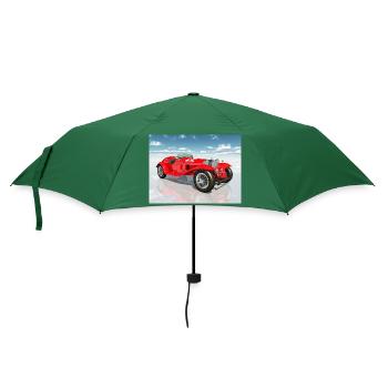 Rennwagen aus den 1920er Jahren - Regenschirm (klein) - Flaschengrün - Vorne