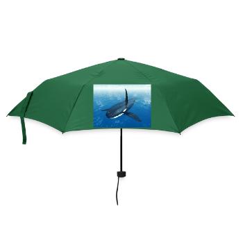 Schwertwal, Orca, Killerwal - Regenschirm (klein) - Flaschengrün - Vorne