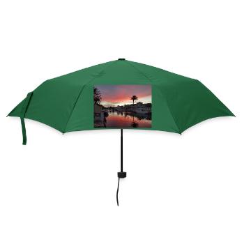 Empuriabrava Kanal - Regenschirm (klein) - Flaschengrün - Vorne