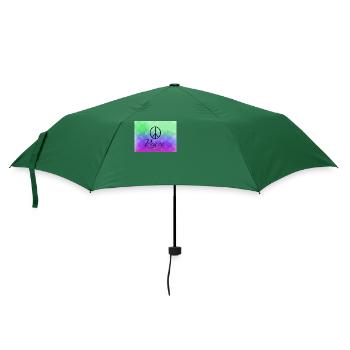 Peace - Regenschirm (klein) - Flaschengrün - Vorne