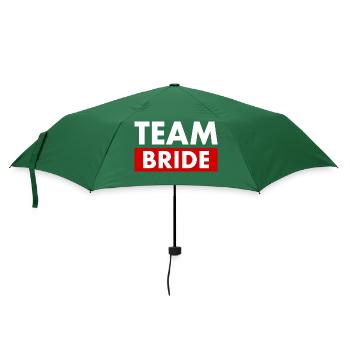 Team bride - Regenschirm (klein) - Flaschengrün - Vorne