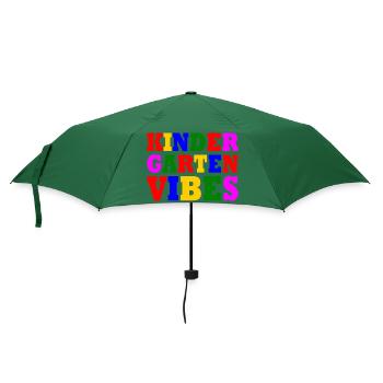 kindergarten vibes - Regenschirm (klein) - Flaschengrün - Vorne
