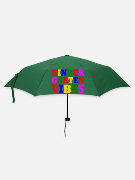 kindergarten vibes - Regenschirm (klein) - Flaschengrün