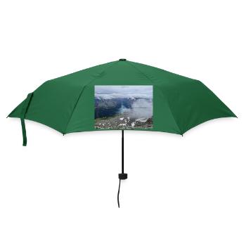 Blick auf den Schlegeis Stausee - Regenschirm (klein) - Flaschengrün - Vorne