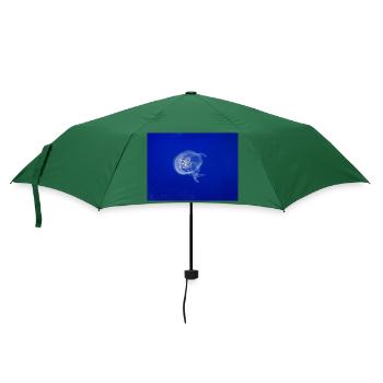 Qualle - Regenschirm (klein) - Flaschengrün - Vorne